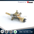 Single nozzle brass gas valve for oven/stove